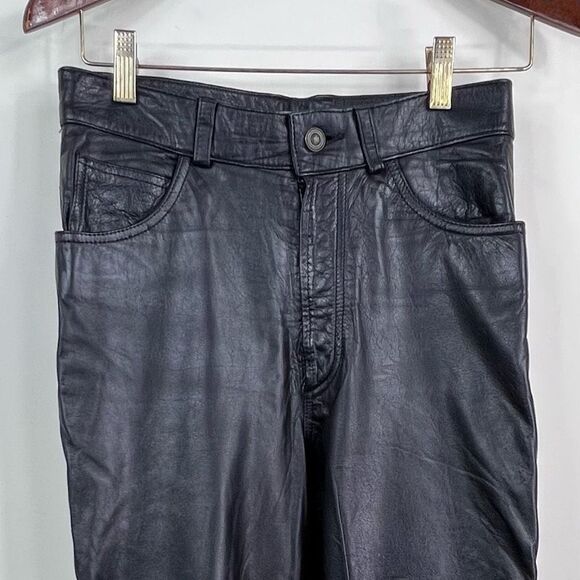 Nevada Blue Vintage Leather Pants **SEE PICS AND DESCRIPTION ** - Picture 2 of 11